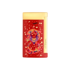 S.T. Dupont Slim 7 Golden Dragon Burgundy Lighter