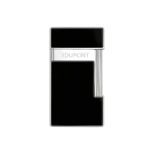 S.T. Dupont Slimmy Black Lacquer and Chrome Lighter