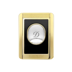 S.T. Dupont Cigar Cutter and Stand Black and Gold