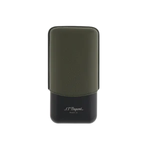 S.T. Dupont Khaki Grained Leather 3 Cigar Case