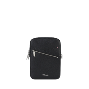 S.T. Dupont Neo Capsule Leather Shoulder Bag Black