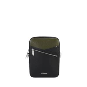 S.T. Dupont Neo Capsule Leather Shoulder Bag Khaki