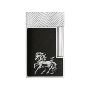 S.T. Dupont Fire Horse Ligne 2 Black Horsemane Lighter